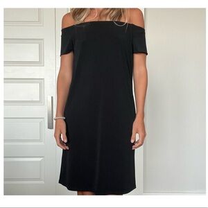 Black Off the Shoulder Dress (Brand Velvet), Size Small